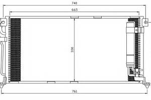 Радиатор кондиционера для моделей: MITSUBISHI (LANCER, LANCER)