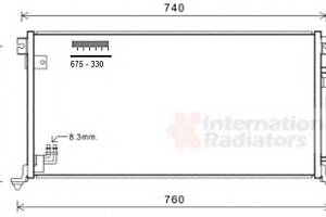 Радиатор кондиционера для моделей: MITSUBISHI (LANCER, LANCER)
