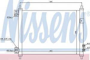 Радиатор кондиционера  для моделей: NISSAN (CABSTAR),  RENAULT TRUCKS (Maxity)