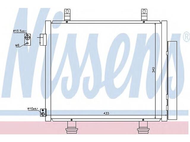 Радиатор кондиционера для моделей: NISSAN (PIXO), SUZUKI (ALTO,ALTO)