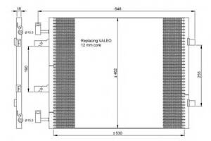 Радиатор кондиционера для моделей: NISSAN (PRIMASTAR), OPEL (VIVARO,VIVARO,VIVARO), RENAULT (TRAFIC,TRAFIC,TRAFIC), VA