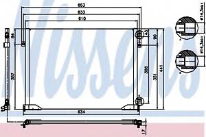 Радиатор кондиционера для моделей: NISSAN (PRIMASTAR), OPEL (VIVARO,VIVARO,VIVARO), RENAULT (TRAFIC,TRAFIC,TRAFIC), VA