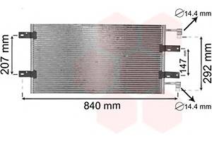 Радиатор кондиционера для моделей: NISSAN (PRIMASTAR, PRIMASTAR), OPEL (VIVARO,VIVARO,VIVARO), RENAULT (TRAFIC,TRAFIC)