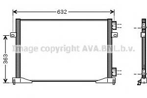 Радиатор кондиционера  для моделей: NISSAN (PRIMASTAR, PRIMASTAR,PRIMASTAR), OPEL (VIVARO,VIVARO,VIVARO), RENAULT (TRAFI