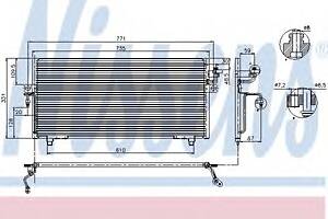 Радиатор кондиционера для моделей: NISSAN (PRIMERA, PRIMERA,PRIMERA)