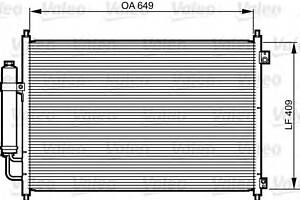 Радіатор кондиціонера для моделей: NISSAN (X-TRAIL)