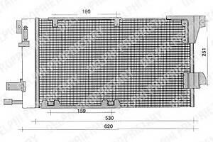 Радиатор кондиционера для моделей: OPEL (ASTRA, ASTRA,ASTRA,ZAFIRA,ASTRA,ASTRA,ASTRA), VAUXHALL (ASTRA,ASTRA,ASTRA,ZAFI