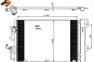 Радиатор кондиционера для моделей: OPEL (ASTRA, ASTRA,ZAFIRA,ASTRA,ASTRA,ZAFIRA), VAUXHALL (ASTRA,ASTRA,ASTRA)