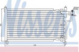 Радиатор кондиционера  для моделей: OPEL (CALIBRA, VECTRA,VECTRA), VAUXHALL (CALIBRA,CAVALIER,CAVALIER)
