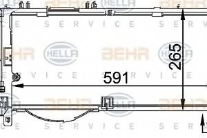 Радиатор кондиционера  для моделей: OPEL (CORSA, CORSA)