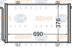 Радиатор кондиционера для моделей: OPEL (MOVANO, MOVANO,MOVANO,MOVANO), RENAULT (MASTER,MASTER,MASTER), VAUXHALL (MOVAN