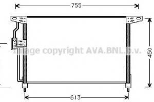 Радиатор кондиционера  для моделей: OPEL (OMEGA, OMEGA), VAUXHALL (OMEGA,OMEGA)