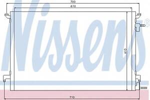 Радиатор кондиционера для моделей: OPEL (VECTRA, VECTRA,SIGNUM,VECTRA), VAUXHALL (VECTRA,VECTRA,SIGNUM,VECTRA)