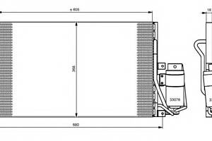 Радиатор кондиционера для моделей: OPEL (VECTRA, VECTRA,VECTRA), VAUXHALL (VECTRA,VECTRA,VECTRA)