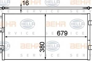 Радиатор кондиционера для моделей: OPEL (VIVARO, VIVARO), RENAULT (TRAFIC,TRAFIC,TRAFIC), VAUXHALL (VIVARO,VIVARO,VIVAR