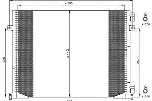 Радиатор кондиционера  для моделей: OPEL (VIVARO, VIVARO), RENAULT (TRAFIC,TRAFIC,TRAFIC), VAUXHALL (VIVARO,VIVARO)