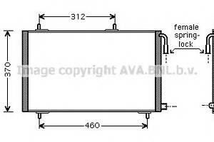 Радіатор кондиціонера для моделей: PEUGEOT (206,206,206,206,206+,206)