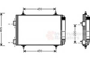 Радиатор кондиционера  для моделей: PEUGEOT (307, 307,307,307)