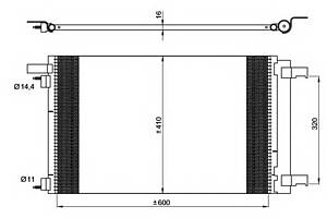 Радіатор кондиціонера для моделей: PEUGEOT (308,308, RCZ)