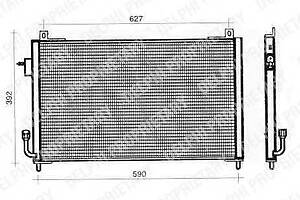 Радиатор кондиционера для моделей: PEUGEOT (406, 406,406)