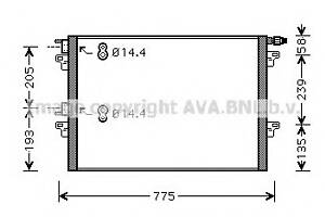 Радиатор кондиционера для моделей: RENAULT (ESPACE)
