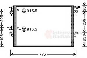 Радиатор кондиционера для моделей: RENAULT (ESPACE)
