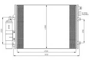 Радиатор кондиционера для моделей: RENAULT (KANGOO, CLIO,KANGOO,CLIO,THALIA,THALIA)
