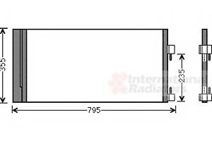Радіатор кондиціонера для моделей: RENAULT (LAGUNA, LAGUNA, LAGUNA)