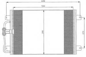 Радиатор кондиционера для моделей: RENAULT (MEGANE, MEGANE,MEGANE,MEGANE,MEGANE,MEGANE,SCENIC)