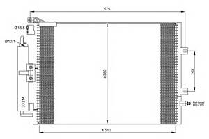 Радиатор кондиционера для моделей: RENAULT (MODUS, CLIO,CLIO)