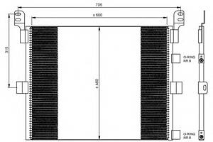 Радиатор кондиционера для моделей: RENAULT TRUCKS (Magnum, Premium)