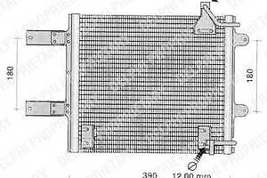 Радиатор кондиционера для моделей: SEAT (AROSA), VOLKSWAGEN (LUPO,POLO,POLO)