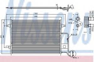 Радиатор кондиционера для моделей: SKODA (SUPERB), VOLKSWAGEN (PASSAT,PASSAT)
