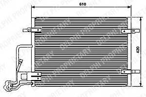 Радиатор кондиционера для моделей: SKODA (SUPERB), VOLKSWAGEN (PASSAT,PASSAT)