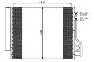 Радиатор кондиционера  для моделей: SMART (FORTWO, FORTWO)