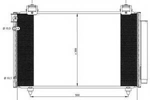 Радиатор кондиционера для моделей: TOYOTA (AVENSIS, AVENSIS,AVENSIS)
