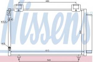 Радиатор кондиционера для моделей: TOYOTA (AVENSIS, AVENSIS,AVENSIS)