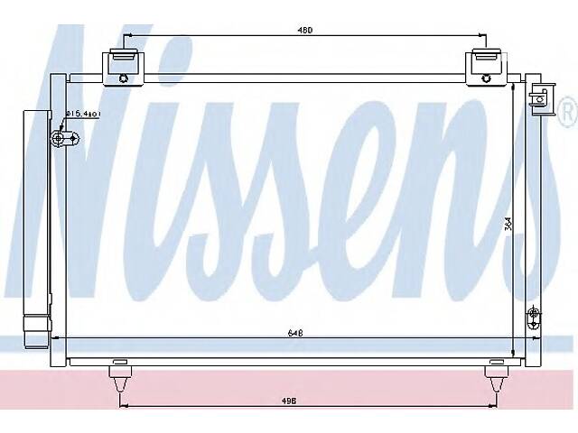 Радиатор кондиционера для моделей: TOYOTA (AVENSIS, AVENSIS,AVENSIS)