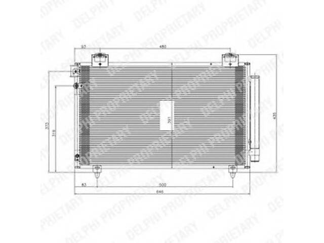 Радиатор кондиционера для моделей: TOYOTA (AVENSIS, AVENSIS,AVENSIS)