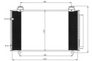 Радиатор кондиционера  для моделей: TOYOTA (COROLLA, COROLLA,COROLLA)