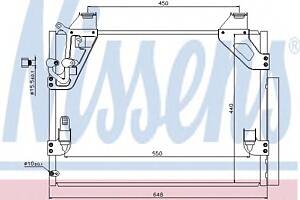 Радиатор кондиционера для моделей: TOYOTA (HILUX)