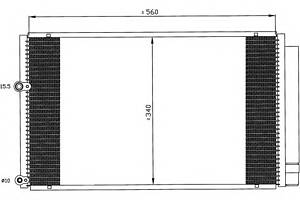 Радіатор кондиціонера для моделей: TOYOTA (PRIUS)