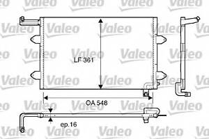 Радиатор кондиционера для моделей: VOLKSWAGEN (GOLF, GOLF,GOLF,GOLF,VENTO)