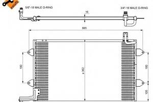 Радиатор кондиционера для моделей: VOLKSWAGEN (GOLF, GOLF,GOLF,VENTO)