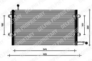 Радиатор кондиционера для моделей: VOLKSWAGEN (GOLF, GOLF,GOLF,VENTO)