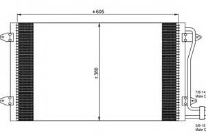 Радиатор кондиционера для моделей: VOLKSWAGEN (LT, LT,LT)
