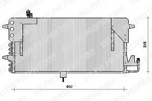 Радиатор кондиционера для моделей: VOLKSWAGEN (PASSAT, PASSAT)