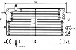 Радиатор кондиционера  для моделей: VOLKSWAGEN (PASSAT, PASSAT)