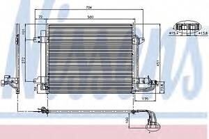 Радиатор кондиционера для моделей: VOLKSWAGEN (TOURAN, CADDY,CADDY)