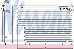 Радиатор кондиционера для моделей: VOLVO (940, 940,940,S90,V90,940)